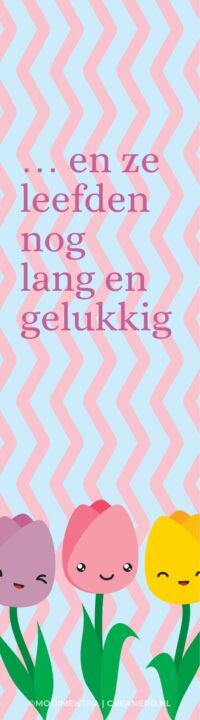 Boekenlegger tulpjes